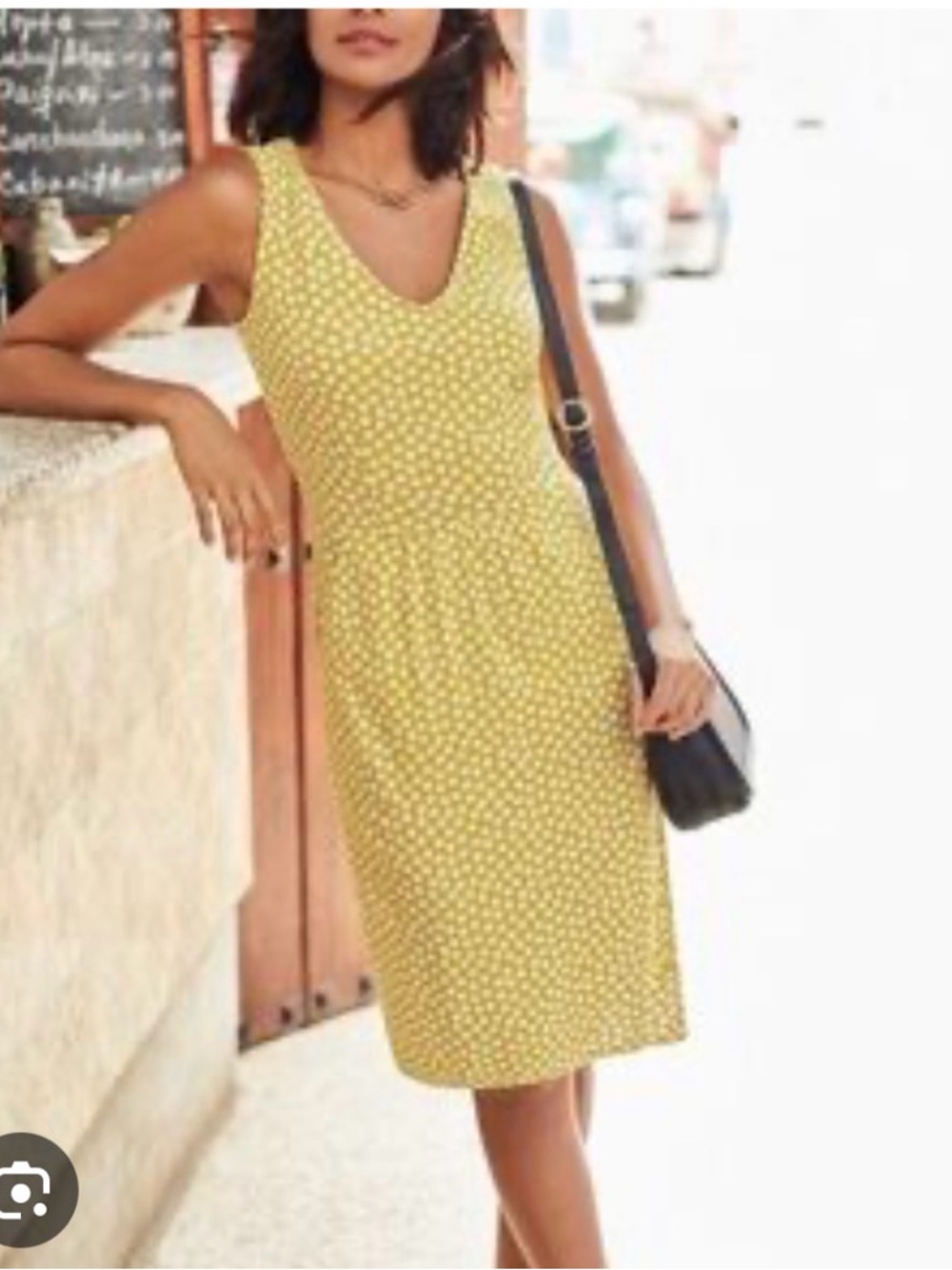 Boden Yellow Floral Tank Dress